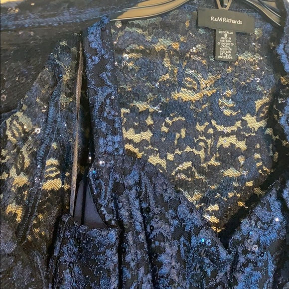 R&M Richards Formal Jacket Lace Long Dress Set NEW - Picture 15 of 16